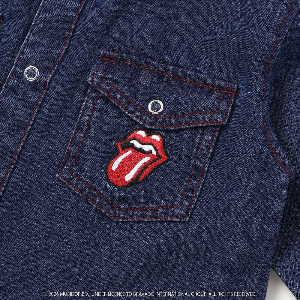 日本童裝 Slap Slip x The Rolling Stones 牛仔外套 90-130cm 男童款/女童款 秋季 OUTERWEAR 其他品牌童裝