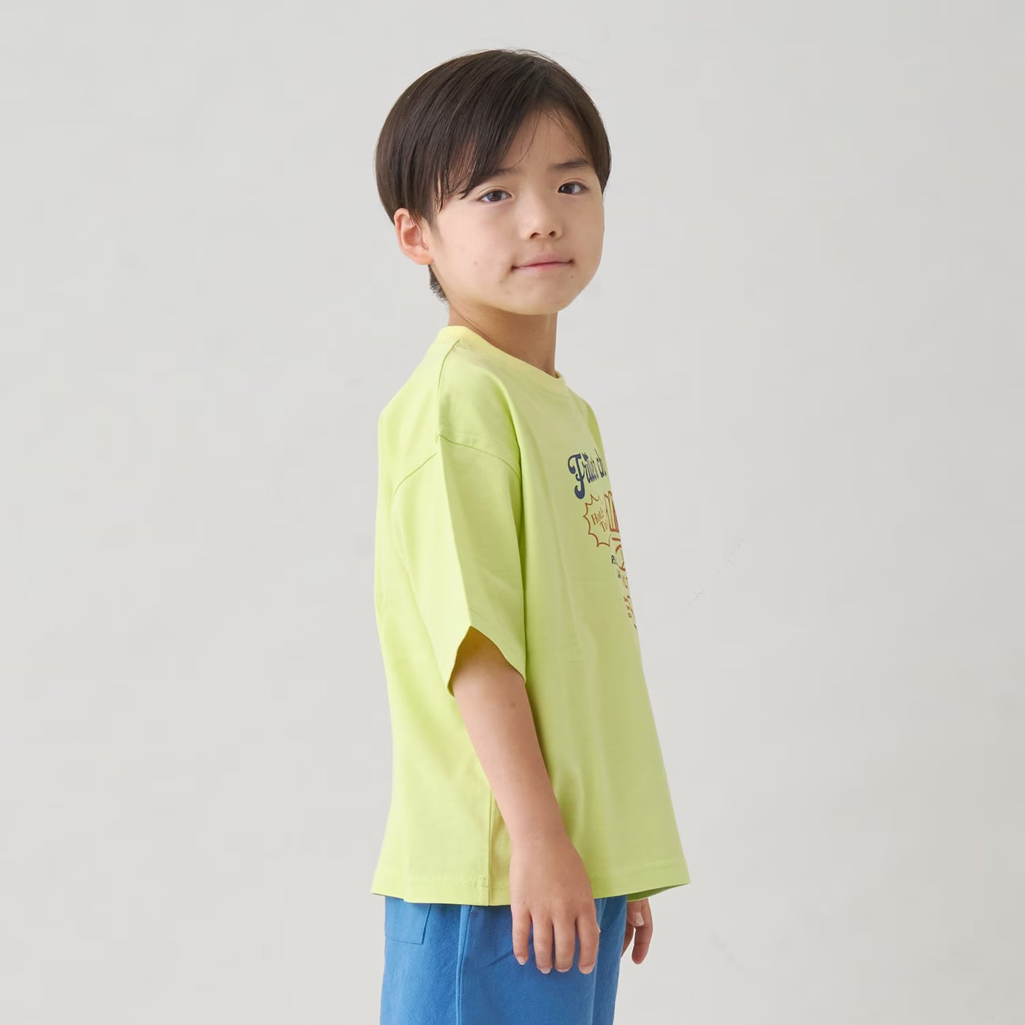 日本童裝 b・R# 彩色圖案印花上衣 90-140cm 男童款 夏季 TOPS