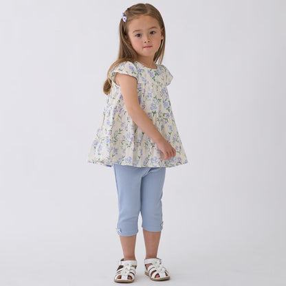 日本童裝 pe#main 接觸冷感 楊柳裙邊長衫 80-130cm 女童款 夏季 TOPS