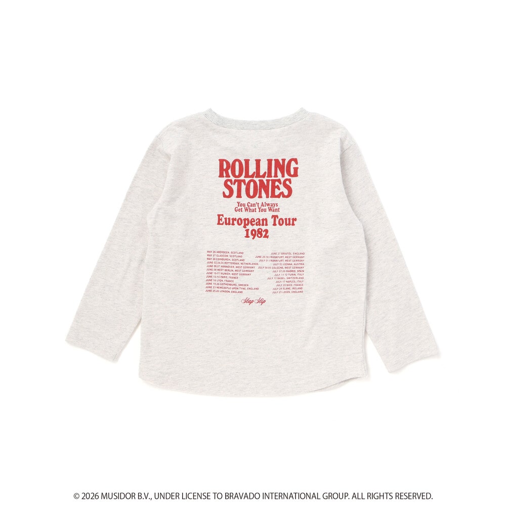 日本童裝 Slap Slip x The Rolling Stones 印花長袖上衣 80-130cm 男童款/女童款 秋季 TOPS 其他品牌童裝