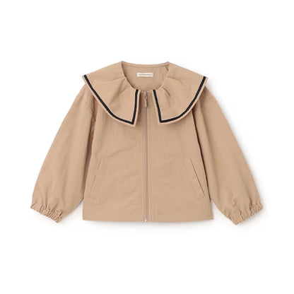 日本童裝 Ly# mine 荷葉領外套 100-150cm 女童款 秋季 OUTERWEAR