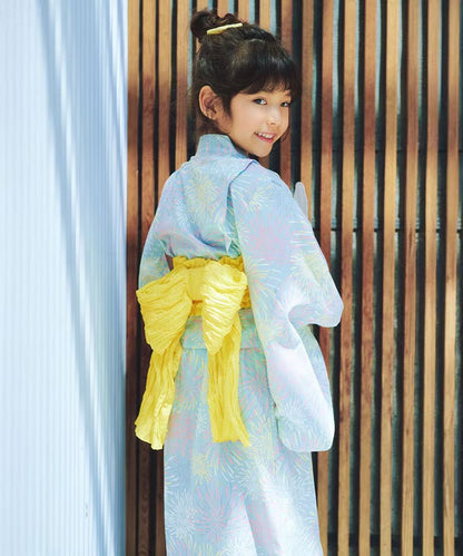 日本童裝 aF#a325 2Way 日本浴衣3件套裝 日本和服 110-140cm 女童款 夏季 OUTERWEAR DRESSES 日本夏祭慶典特輯