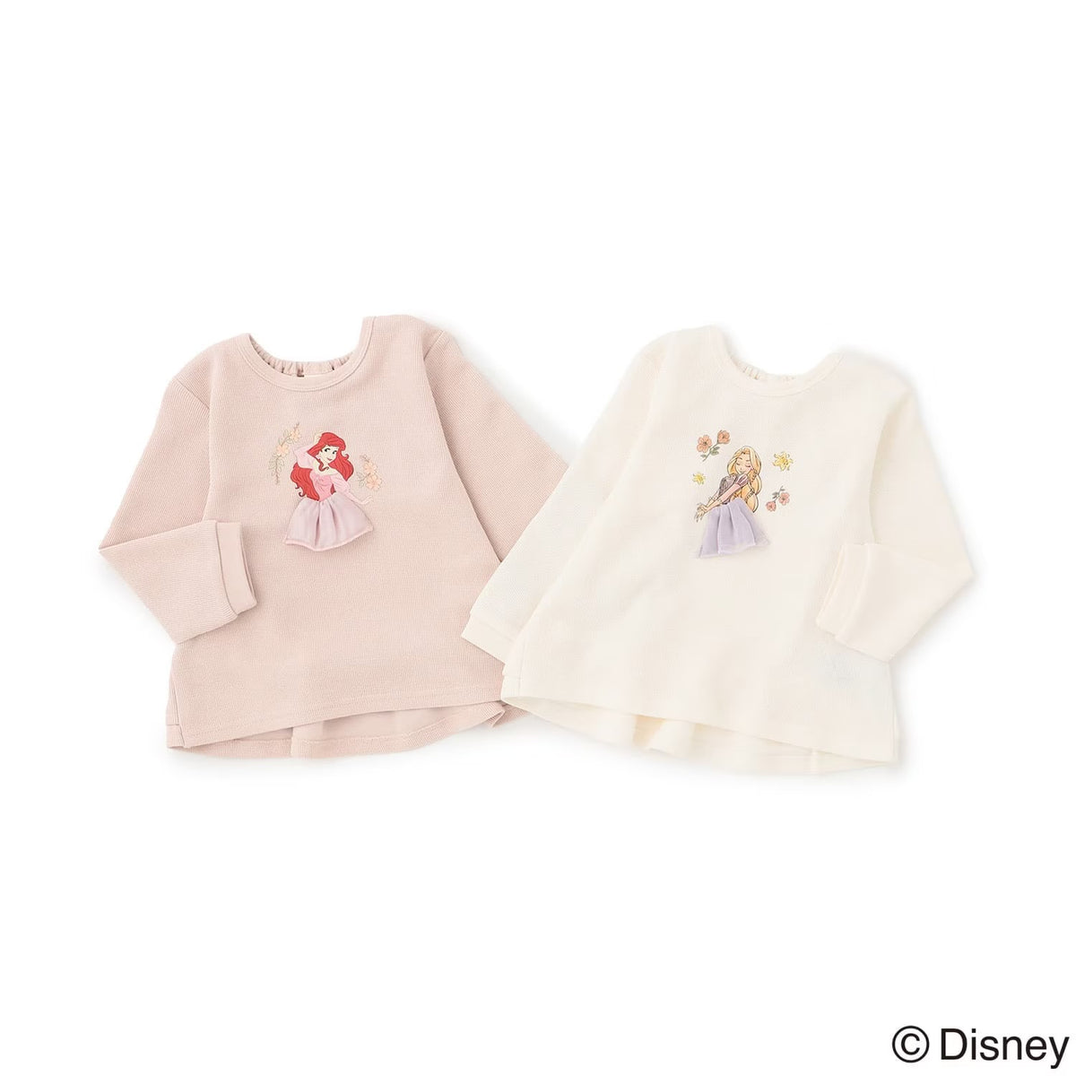 日本童裝 pe#main x Disney Princess 公主印花衛衣 90-130cm 女童款 秋季 TOPS