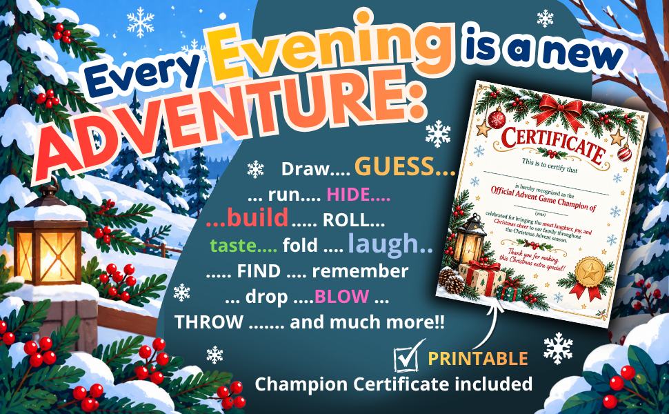 日英美直送 Family Games Book Advent Calendar 聖誕倒數日曆 大人款/兒童款 聖誕快樂特輯 不參與$900免運 滿$900可加$25免運到順豐站/智能櫃 Christmas Advent Calendars 2026
