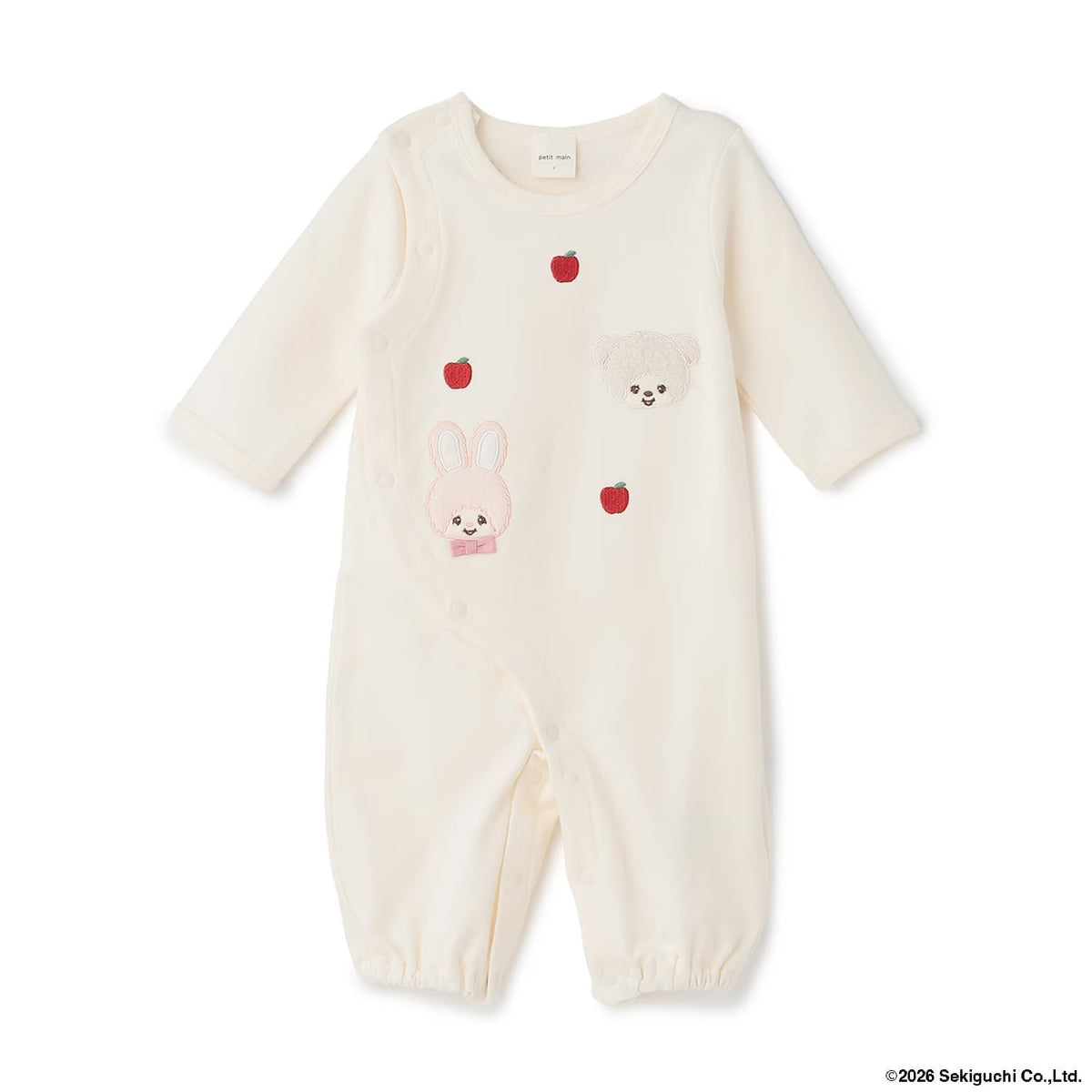 日本童裝 pe#main x Monchhichi 2Way 連衣 50-70cm 男童款/女童款 初生嬰兒 秋季 Jumpsuit