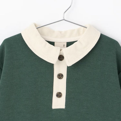 日本童裝 pe#main 抓毛翻領衛衣 90-130cm 男童款 冬季 TOPS