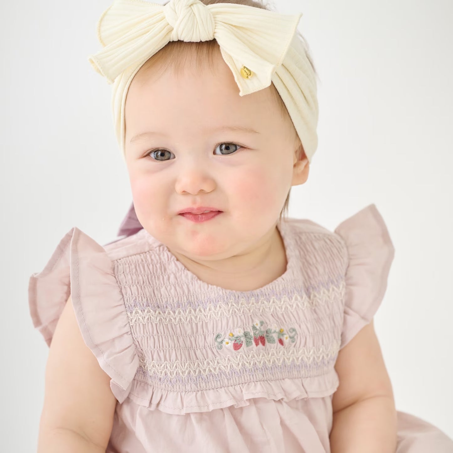 日本童裝 pe#main 士多啤梨刺繡連衣 70-80cm 女童款 初生嬰兒 夏季 Jumpsuit