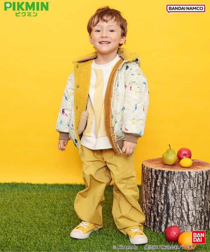 日本童裝 BREEZE x Pikmin 2Way 雙面兩著 夾棉外套 80-140cm 男童款/女童款 冬季 (適合初秋、香港平均溫度、寒冷天氣）OUTERWEAR 