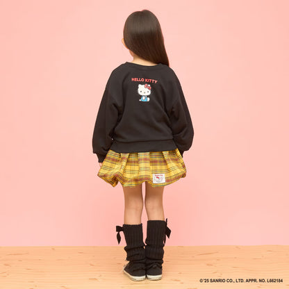 日本童裝 Ly# mine x Sanrio 速乾系列 2Way 前後兩著 Hello Kitty 3D絲帶衛衣 100-140cm 女童款 冬季 TOPS