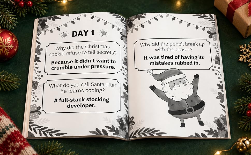 日英美直送 Festive Puns & Classic Groaners Book Advent Calendar 聖誕倒數日曆 大人款/兒童款 聖誕快樂特輯 不參與$900免運 滿$900可加$25免運到順豐站/智能櫃 Christmas Advent Calendars 2026