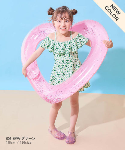 日本童裝 dev!rock 防UV 花邊領泳衣兩件套裝 100-160cm 女童款 夏季 DRESSES PANTS 夏日玩水泳衣特輯