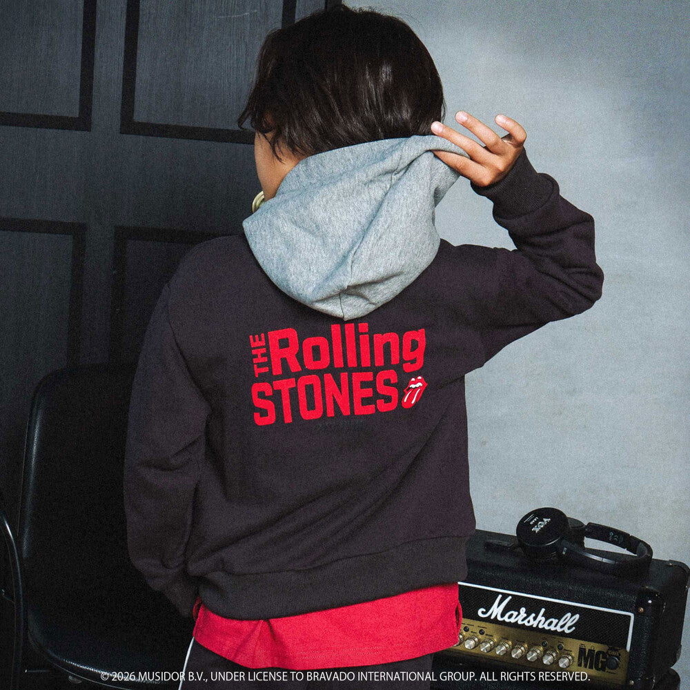 日本童裝 NEXCHIC x The Rolling Stones 連帽衛衣外套 110-150cm 男童款/女童款 秋季 OUTERWEAR 其他品牌童裝