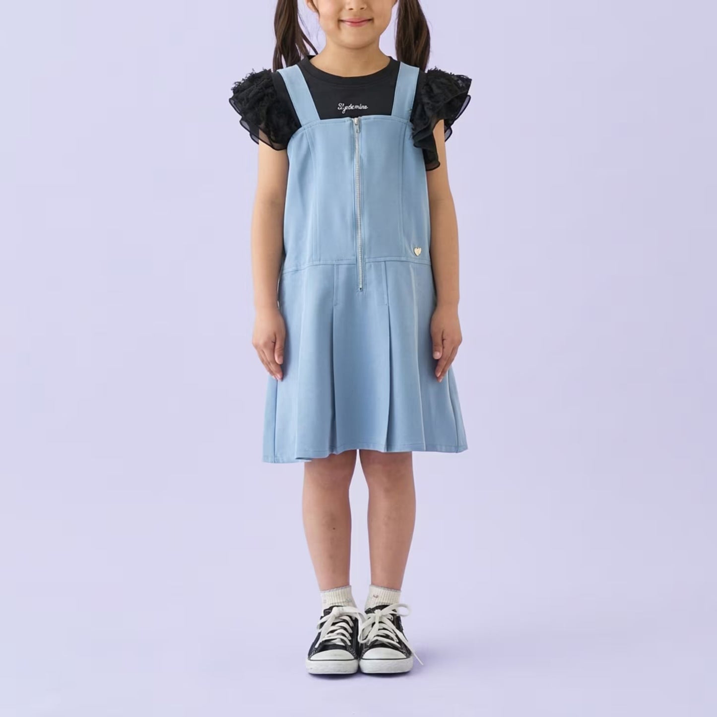 Japanese children's clothing Ly# mine tank top and shorts set 100-150cm girls summer TOPS PANTS 