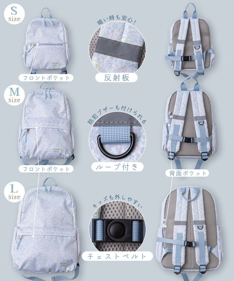 日本直送 panpantutu x Sanrio Cinnamoroll 防水系列 可繡名 背囊 S-L 包系列 其他品牌