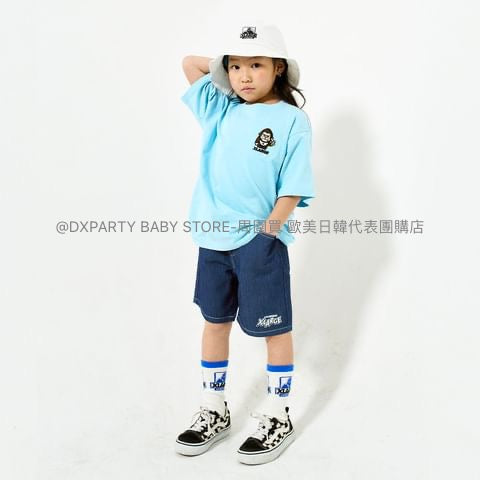 日本童裝 XLARGE KIDS 清爽網狀牛仔短褲 80-140cm 女童款/男童款 夏季 PANTS