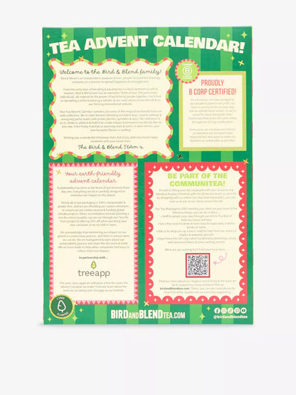 日英美直送 BIRD & BLEND TEA CO. Tea Advent Calendar 500g 聖誕倒數日曆 大人款 聖誕快樂特輯 不參與$900免運 滿$900可加$25免運到順豐站/智能櫃 Christmas Advent Calendars 2026