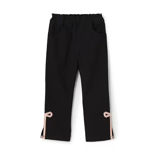 日本童裝 Ly# mine 裝飾絲帶側開衩長褲 100-150cm 女童款 秋季 PANTS
