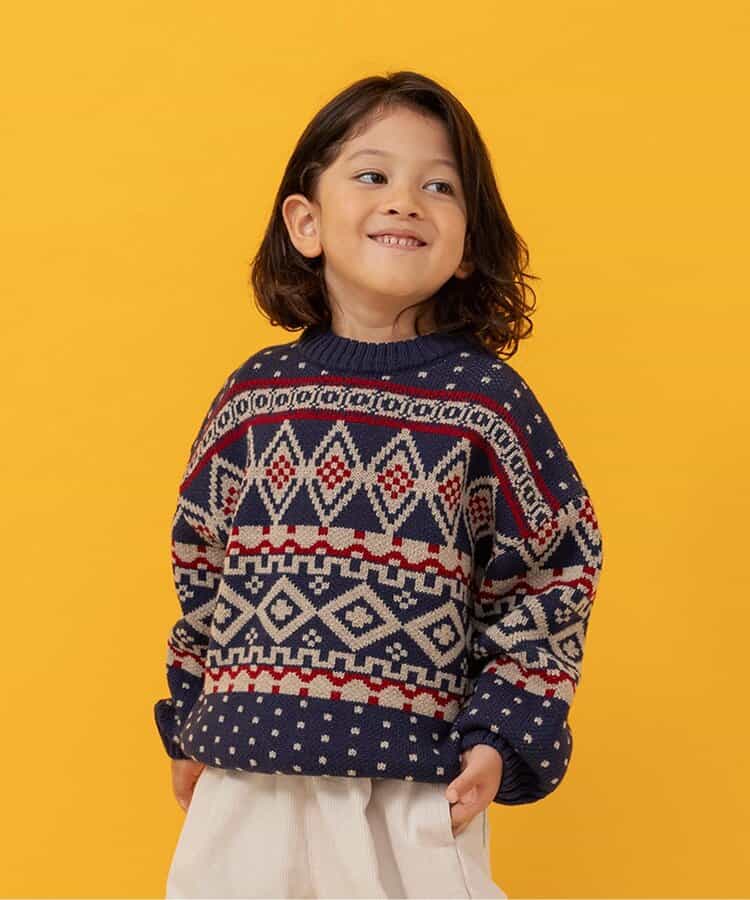 日本童裝 BREEZE 針織冷衫 80-140cm 男童款/女童款 冬季 Tops Christmas 聖誕快樂特輯 聖誕服裝/飾物配件