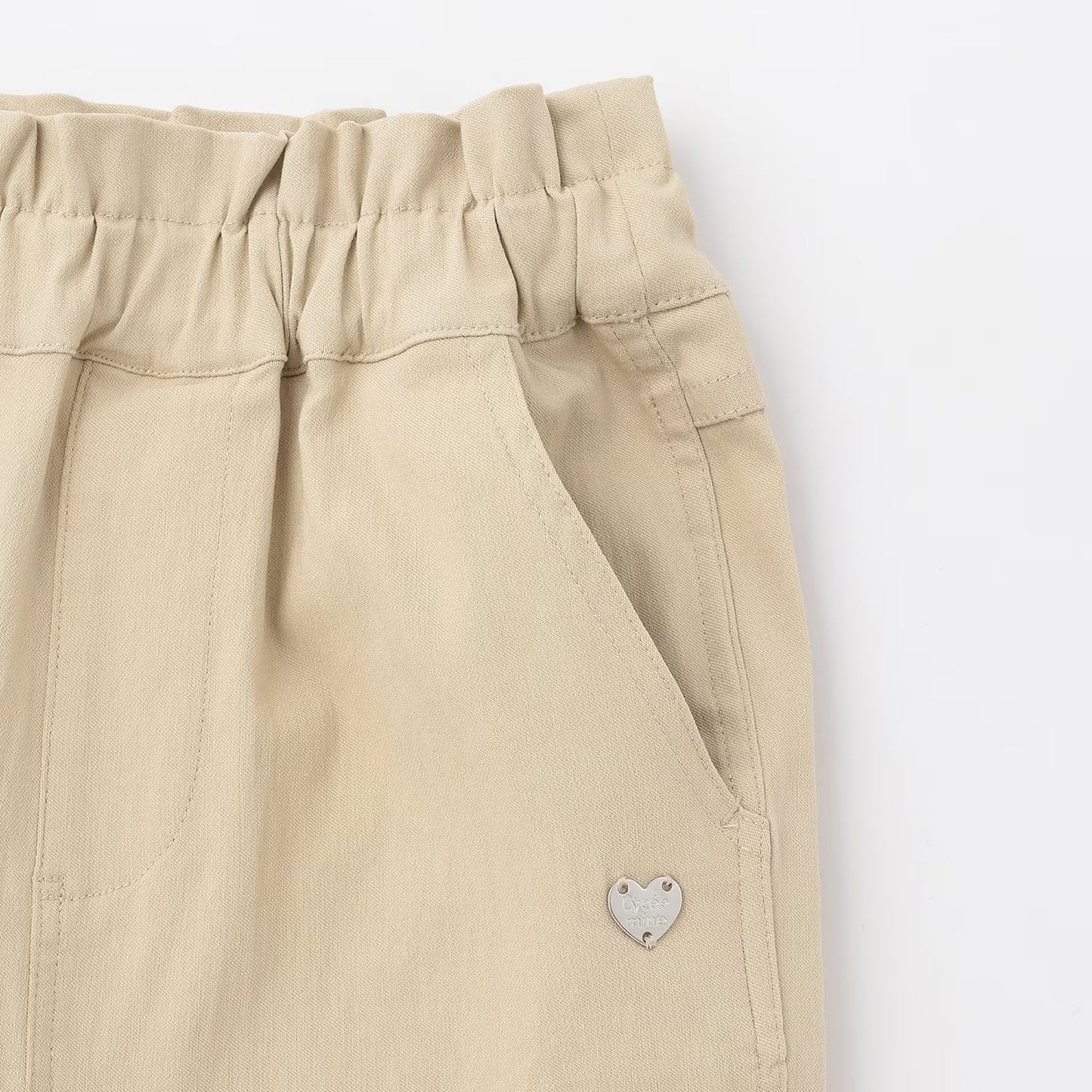 日本童裝 Ly# mine 荷葉邊口袋彈力長褲 100-140cm 女童款 秋季 PANTS