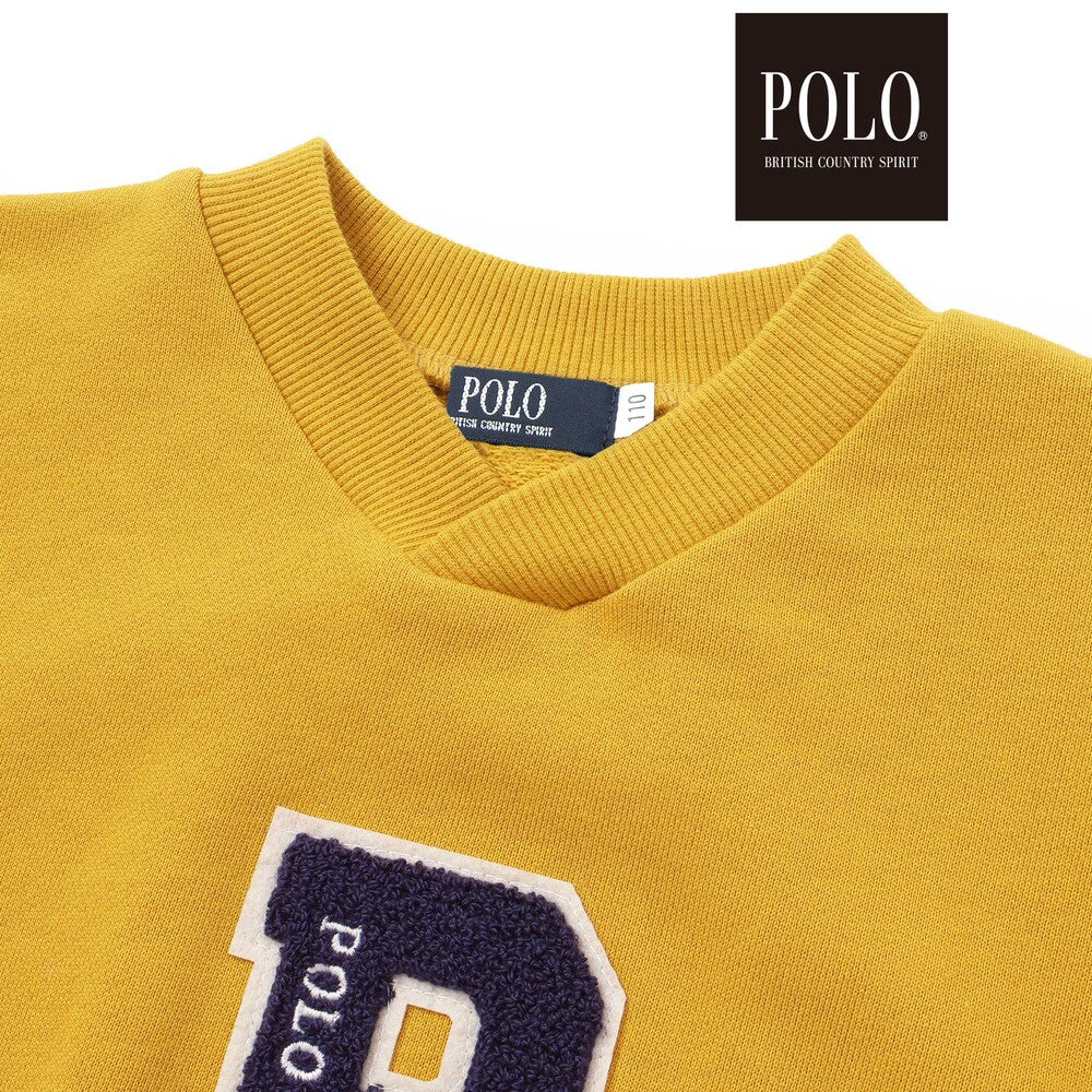 日本童裝  SLAP SLIP x POLO BCS 毛氈貼花衛衣 80-130cm 男童款/女童款 秋季 TOPS