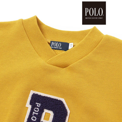 日本童裝  SLAP SLIP x POLO BCS 毛氈貼花衛衣 80-130cm 男童款/女童款 秋季 TOPS