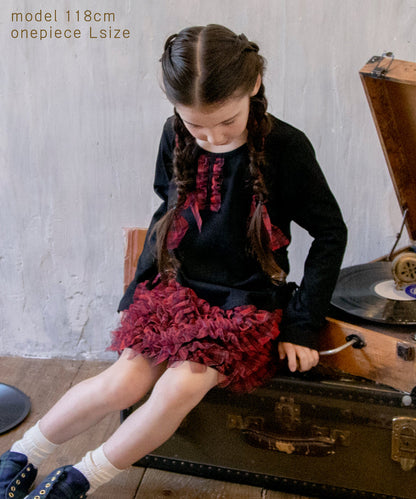 日本童裝 panpantutu 拼接千層酥格紋連身裙 80-140cm 女童款 夏季 DRESSES
