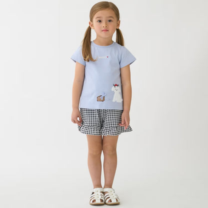 日本童裝 pe#main 貼花圖案上衣 80-130cm 女童款 夏季 TOPS