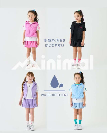 Japanese children's clothing mini#ML waterproof series bubble shorts 90-130cm girls summer PANTS 