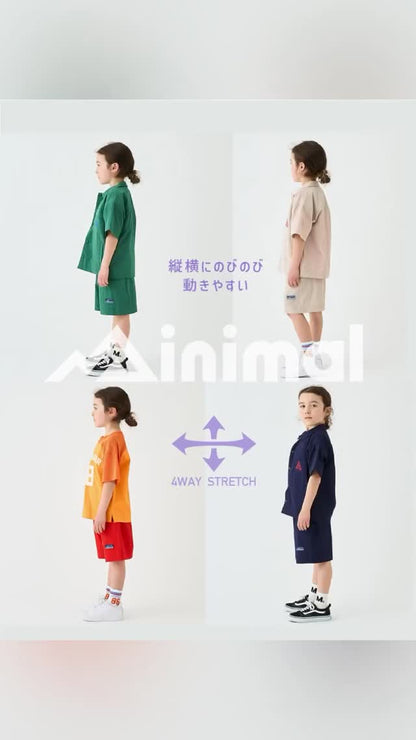 Japanese children's clothing mini#ML four-way elastic sports shorts 90-140cm boys' summer PANTS 
