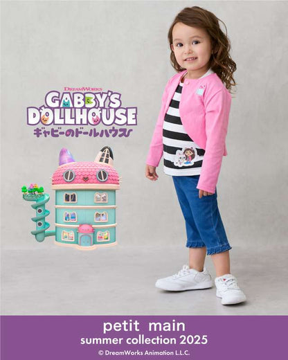 Japanese children's clothing pe#main x Gabby's Dollhouse cropped pants 80-130cm girls' summer PANTS 