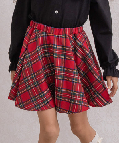 日本童裝 panpantutu 經典格仔短裙 90-140cm 女童款 夏季 SKIRTS