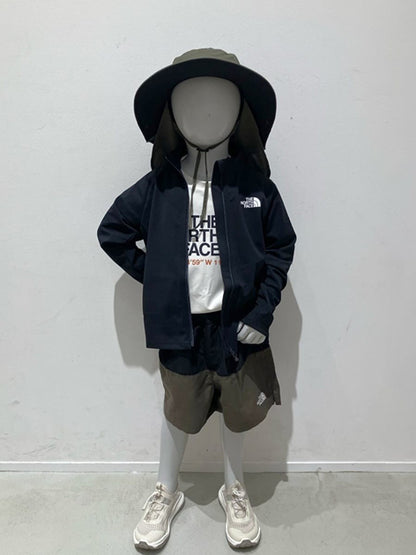日本童裝 TNF 防UV 吸汗速乾 靜電護理 親子裝 防曬外套 100-120cm 男童款/女童款 夏季 OUTERWEAR
