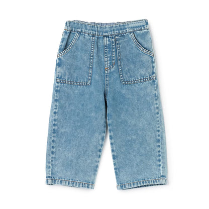 日本童裝 pe#main 柔軟牛仔長褲 80-130cm 男童款 夏季 PANTS