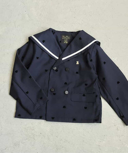 日本童裝 apres les cours x tiny bear 水手領外套 90-120cm 男童款 冬季 OUTERWEAR 面試/宴會/表演 兒童服飾