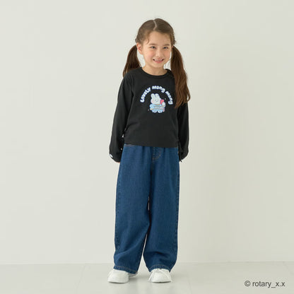 日本童裝 Ly# mine x Lovely MongMong 印花上衣 100-140cm 女童款 秋季 TOPS
