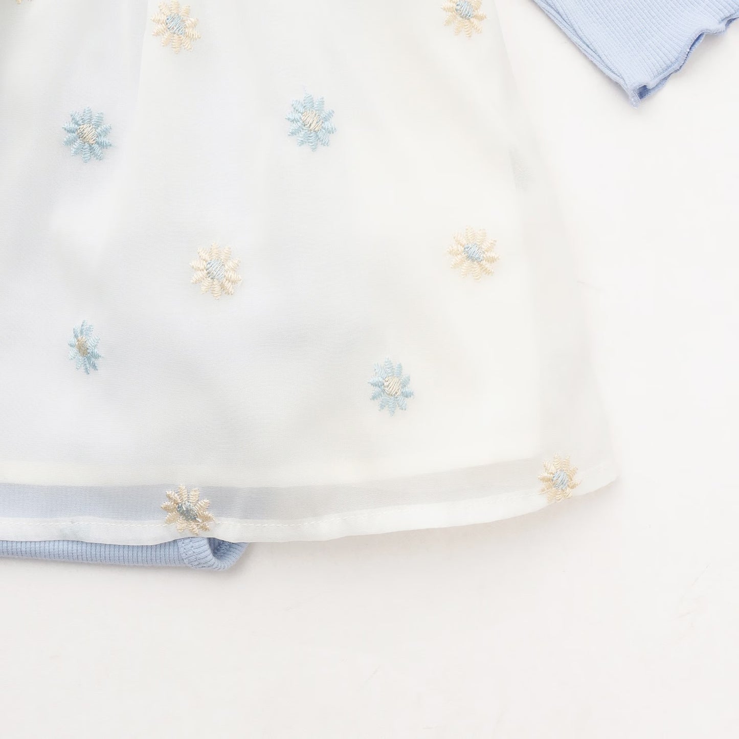 日本童裝 pe#main 花刺繡吊帶裙及連衣兩件套裝 70-80cm 女童款 初生嬰兒 夏季 Jumpsuit DRESSES