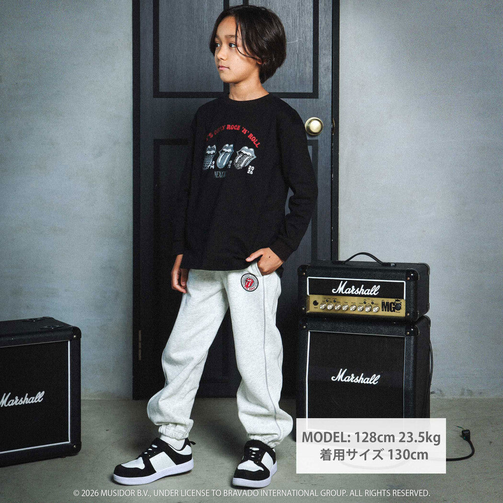 日本童裝 NEXCHIC x The Rolling Stones 運動長褲 110-150cm 男童款/女童款 秋季 PANTS 其他品牌童裝