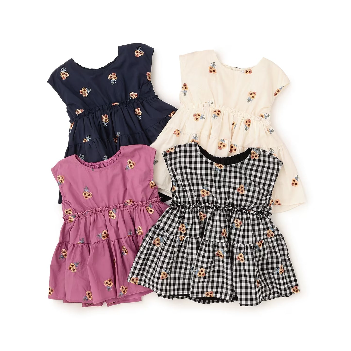 Japanese children's clothing Ly# mine tank top and shorts set 100-150cm girls summer TOPS PANTS 