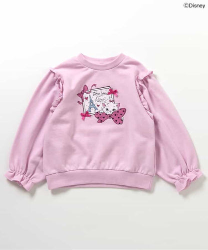 日本童裝 apres les cours x Disney Marie印花衛衣 80-140cm 女童款 冬季 TOPS 聖誕紅/新年紅