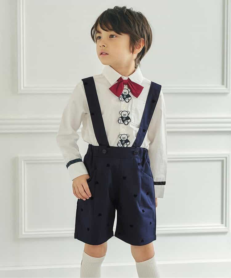 日本童裝 apres les cours x tiny bear 吊帶西褲 90-120cm 男童款 冬季 PANTS 面試/宴會/表演 兒童服飾