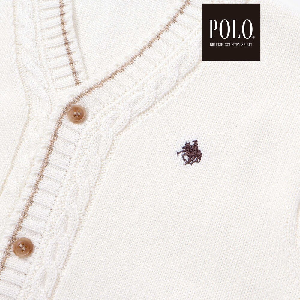 日本童裝  SLAP SLIP x POLO BCS 針織外套 80-130cm 男童款 秋季 OUTERWEAR 面試/宴會/表演