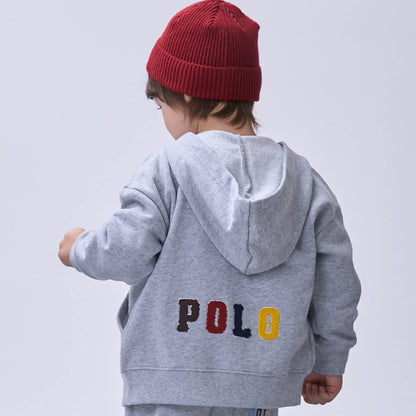 日本童裝 pe#main x【POLO BCS】衛衣外套 80-130cm 男童款/女童款 秋季 OUTERWEAR 聖誕紅/新年紅