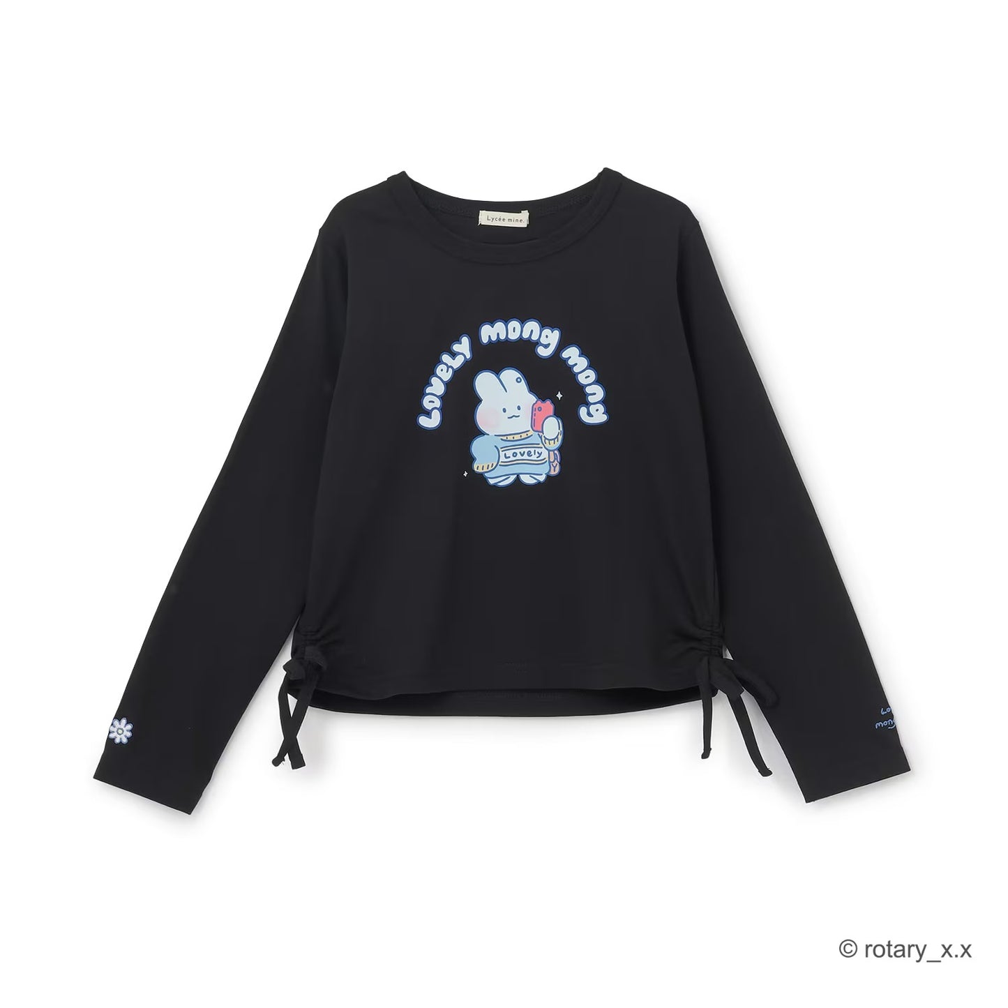 日本童裝 Ly# mine x Lovely MongMong 印花上衣 100-140cm 女童款 秋季 TOPS