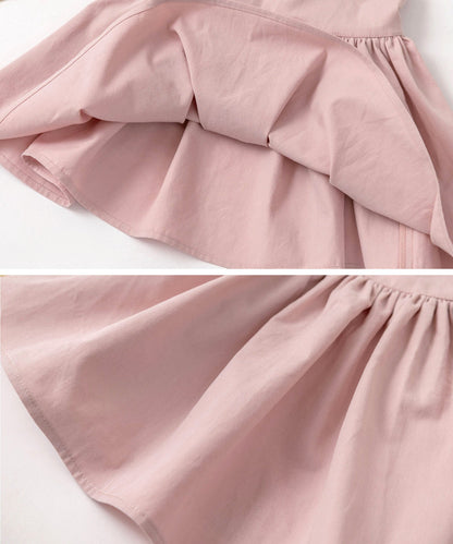 日本童裝 panpantutu 緞帶荷葉邊圍裙連身裙 90-140cm 女童款 夏季 DRESSES