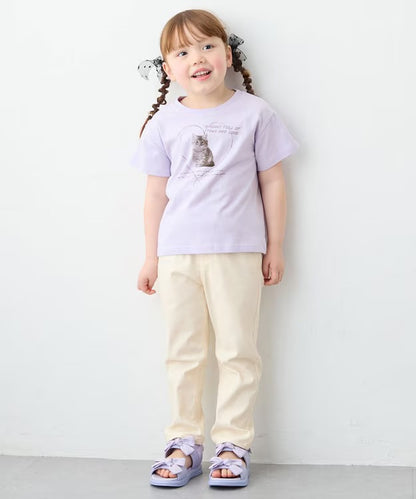 日本童裝 aF#a325 印花短袖上衣 90-160cm 女童款 夏季 TOPS