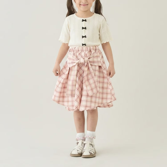Japanese children's clothing Ly# mine tank top and shorts set 100-150cm girls summer TOPS PANTS 