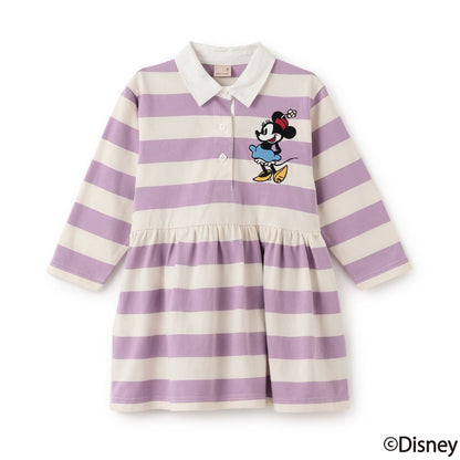 日本童裝 pe#main x Disney 間條連身裙 80-130cm 女童款 秋季 DRESSES