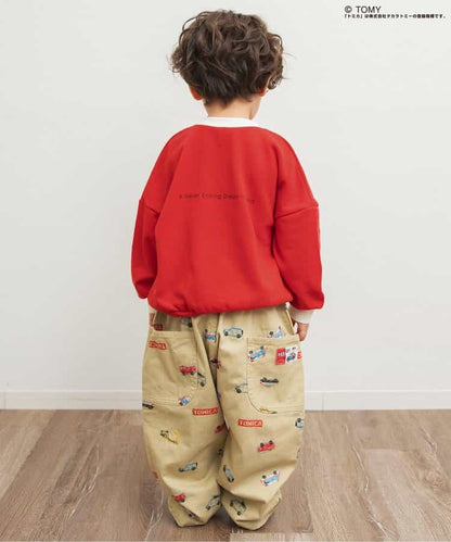 日本童裝 BREEZE x TOMICA 衛衣 80-130cm 男童款 冬季 TOPS 聖誕紅/新年紅
