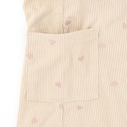 日本童裝 pe#main 心型刺繡燈芯絨背帶裙 80-130cm 女童款 冬季 DRESSES