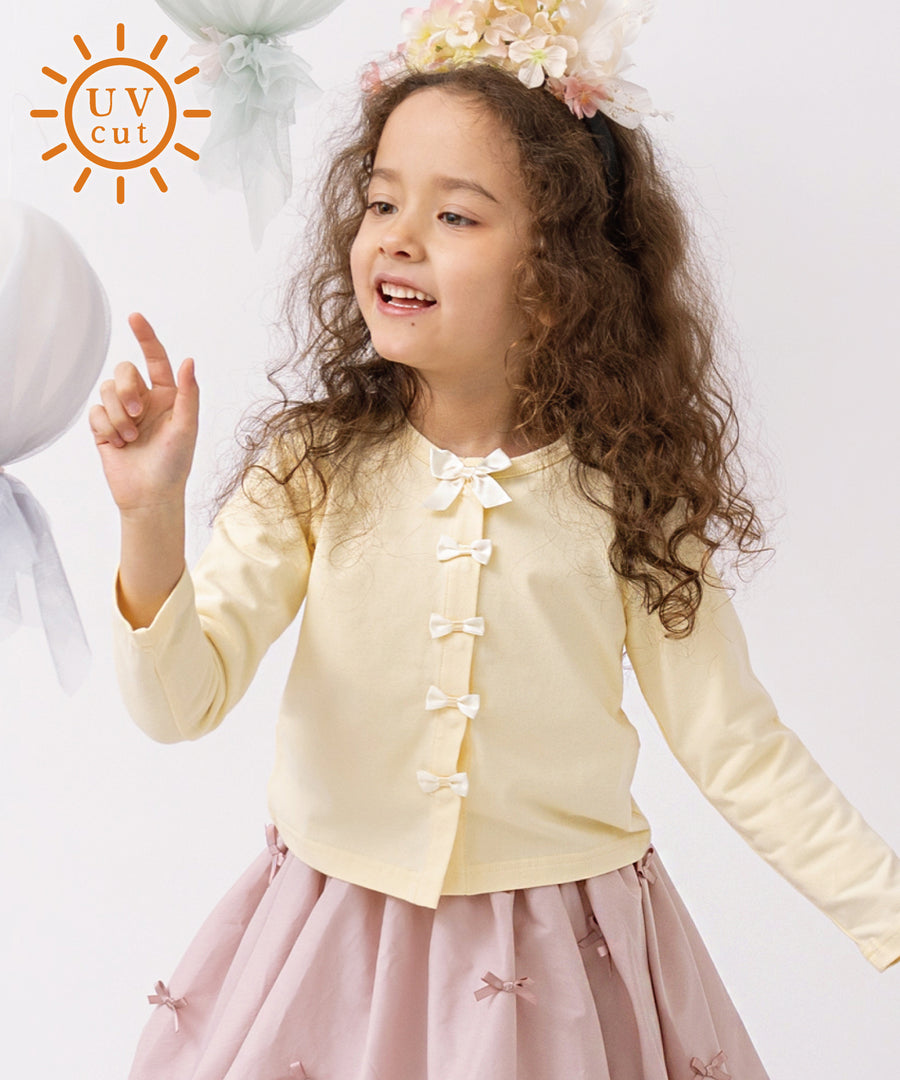 日本童裝 panpantutu 防UV 蝴蝶結外套 80-150cm 女童款 夏季 OUTERWEAR